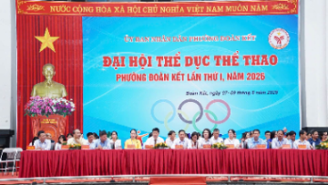 Công an phường Đoàn Kết góp phần vào thành công Đại hội Thể dục Thể thao phường lần thứ I