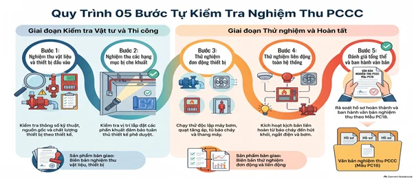 Quy trình 5 bước tự kiểm tra và nghiệm thu