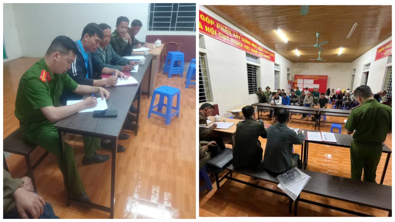 Công an xã Khổng Lào nỗ lực đưa pháp luật và tiện ích chuyển đổi số Quốc gia đến với đồng bào vùng biên