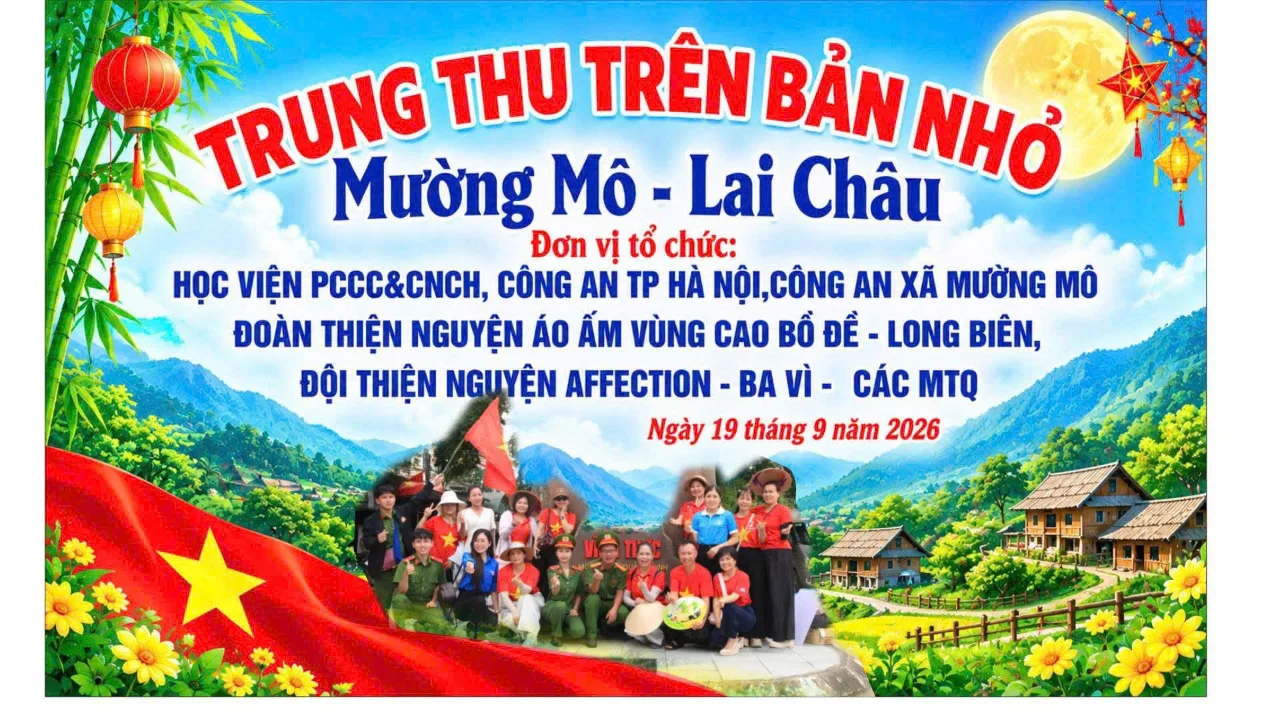 Công an xã Mường Mô phối hợp tổ chức thành công chương trình 