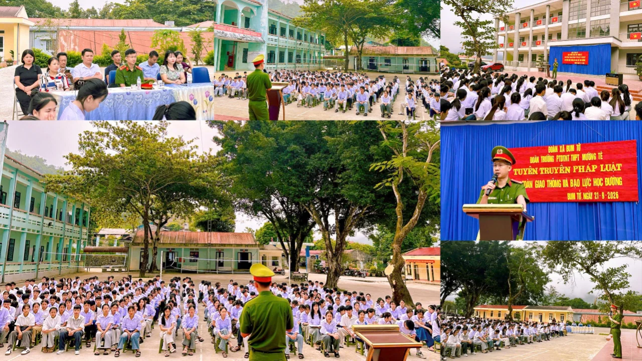 Hơn 300 học sinh Trường PTDTNT THPT Mường Tè được trang bị 
