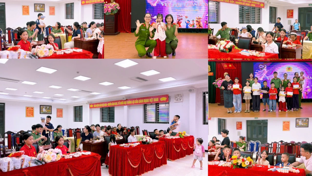 Công an xã Bum Tở tổ chức chương trình 