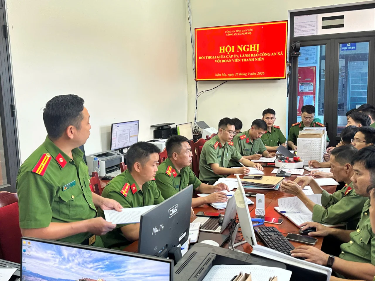 Công an xã Nậm Mạ tổ chức hội nghị đối thoại với đoàn viên thanh niên năm 2026