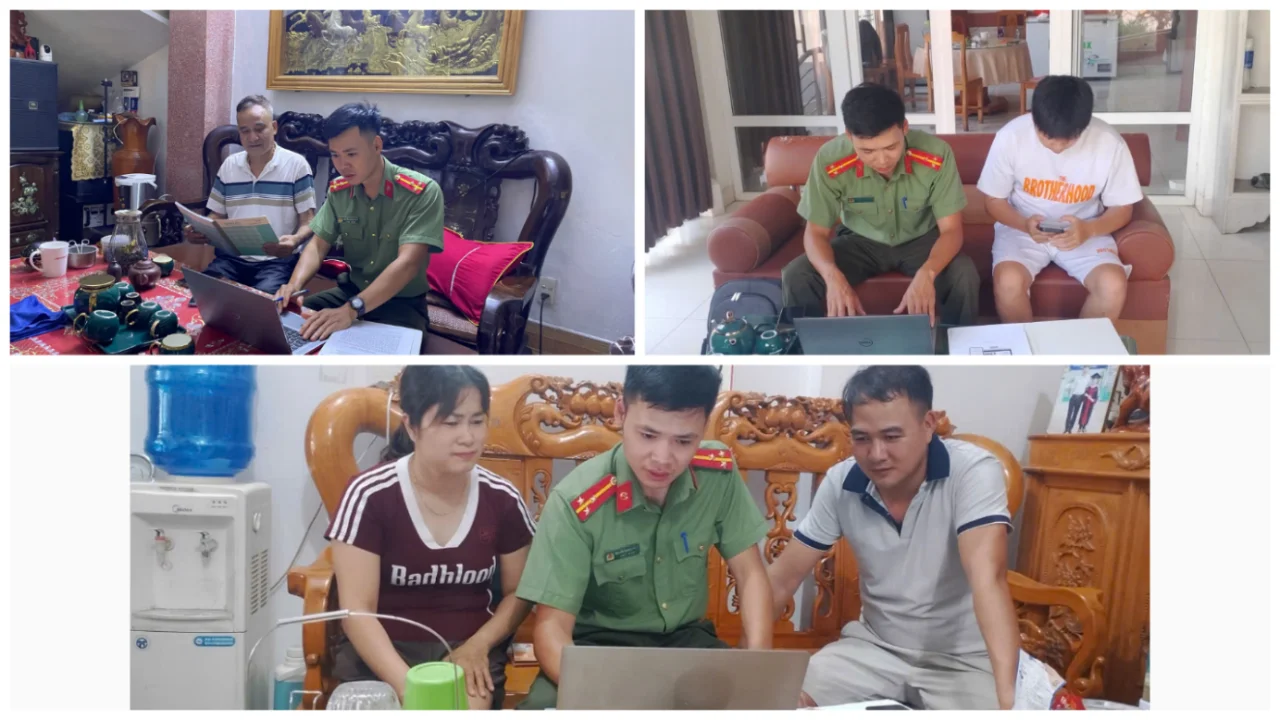 Công an xã Bình Lư tăng cường kiểm tra lưu trú, tạm trú, góp phần bảo đảm an ninh, trật tự
