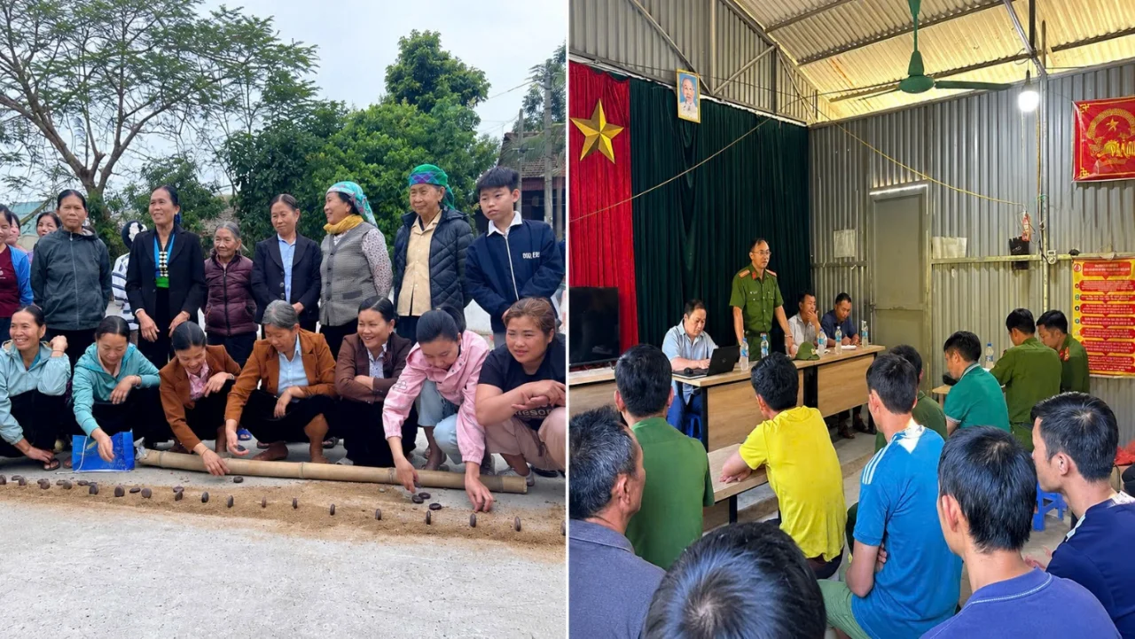 Công an xã Mường Mô phát huy sức mạnh Đại đoàn kết toàn dân, lấy nhân dân làm gốc.